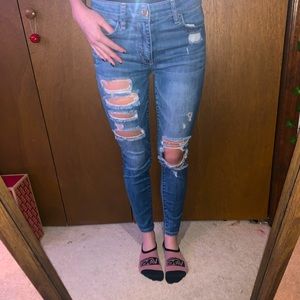 American Eagle ripped jeans